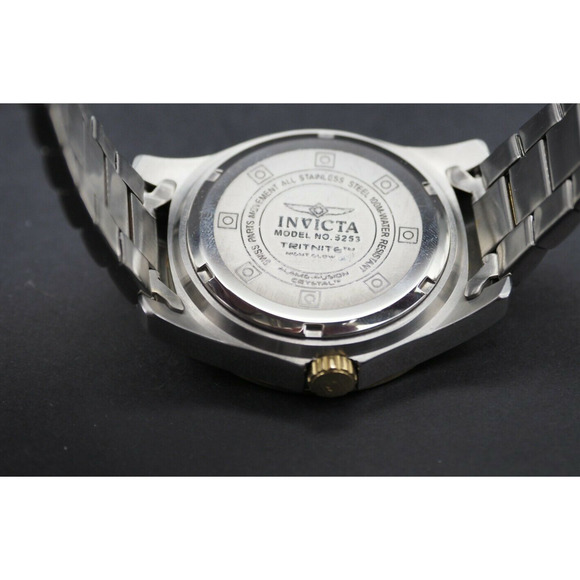 Invicta Men\'s Specialty Watch Silver/Gold Stainless Steel Water Resistant 5253